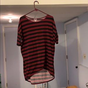 Lula roe striped loose fitting tunic